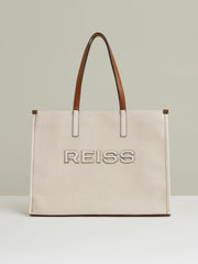 Canvas Logo Tote Bag Natural | Women