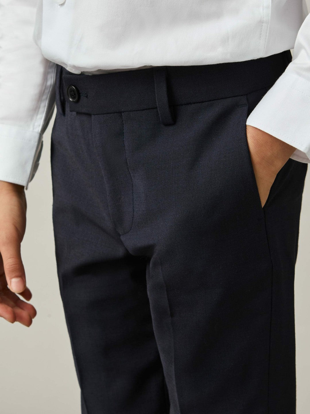 3-9 yrs Wool-Blend Suit Trousers Navy | Children & Baby