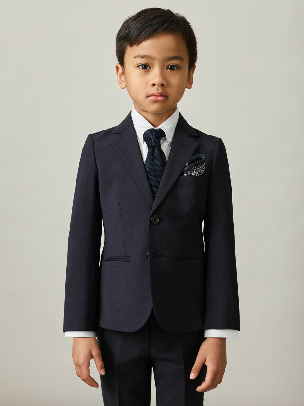 9-14 yrs Wool-Blend Single-Breasted Suit Blazer Navy | Children & Baby