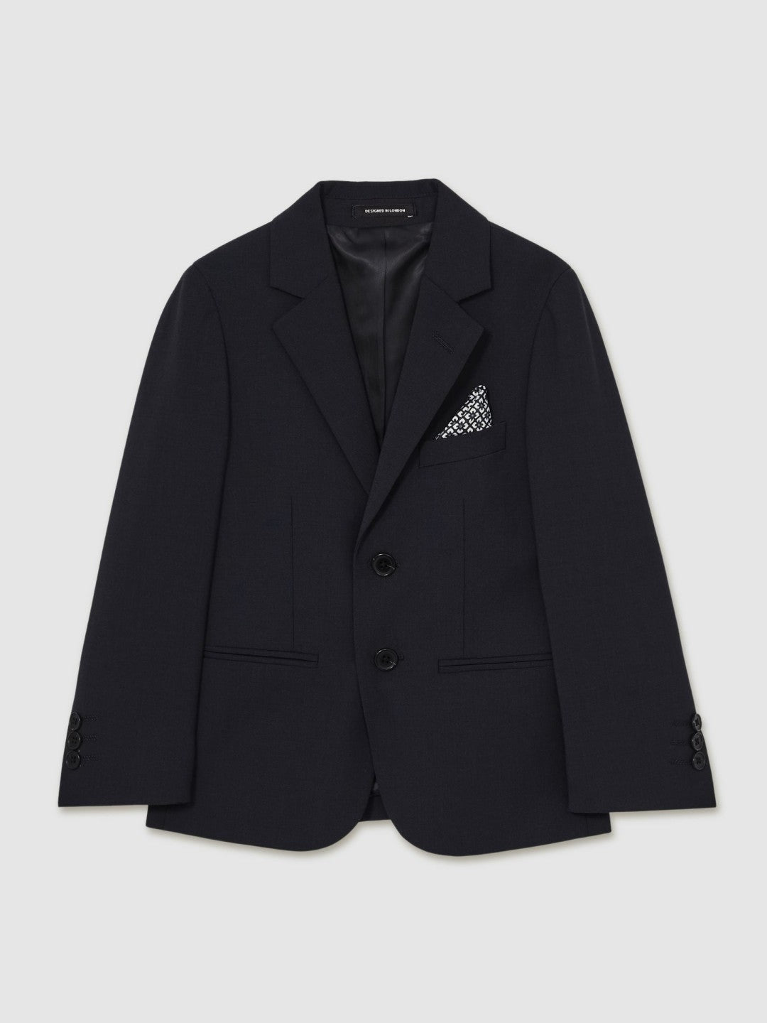 9-14 yrs Wool-Blend Single-Breasted Suit Blazer Navy | Children & Baby
