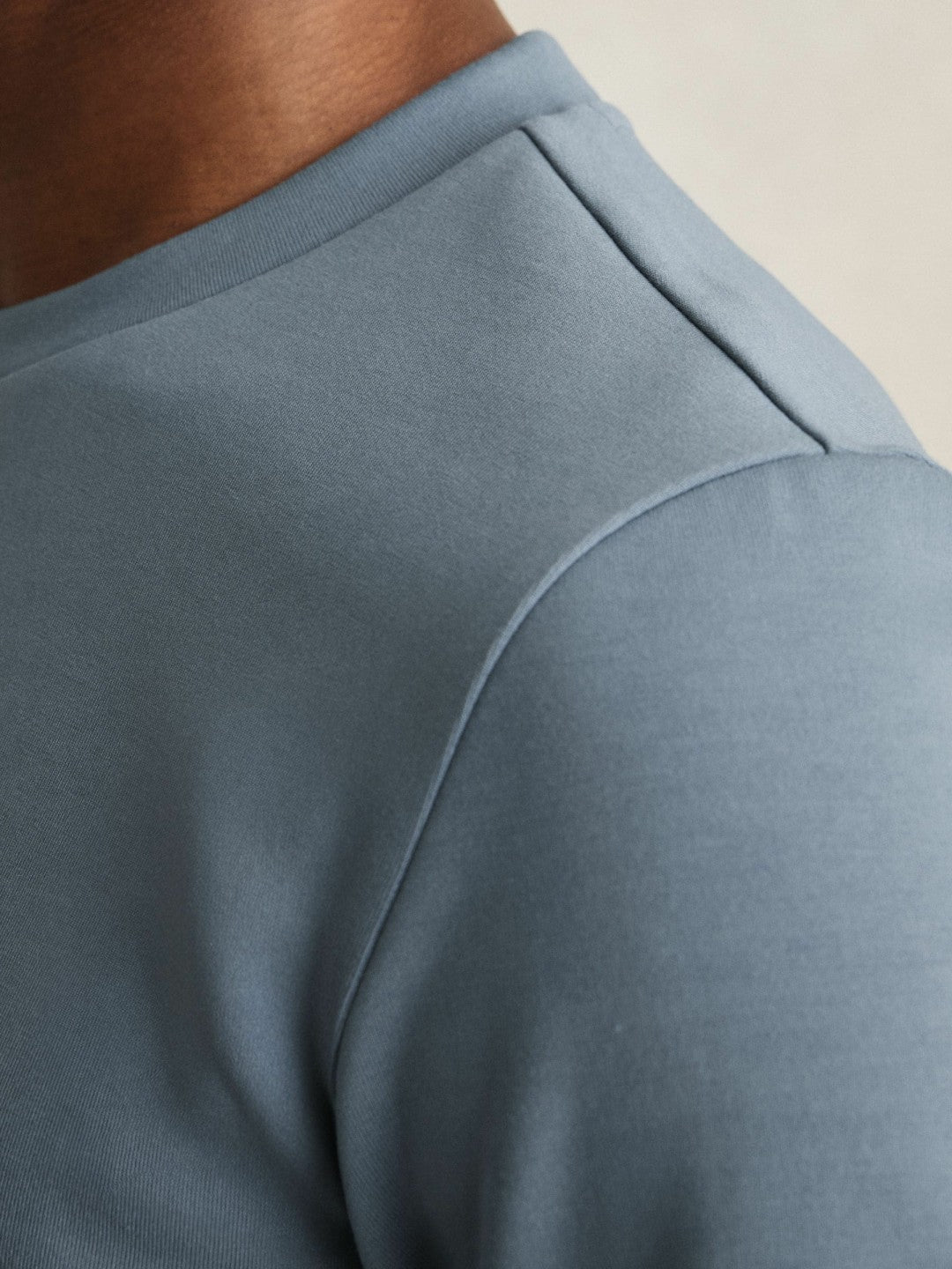 Interlock Jersey Crew Neck T-Shirt Airforce Blue | Men