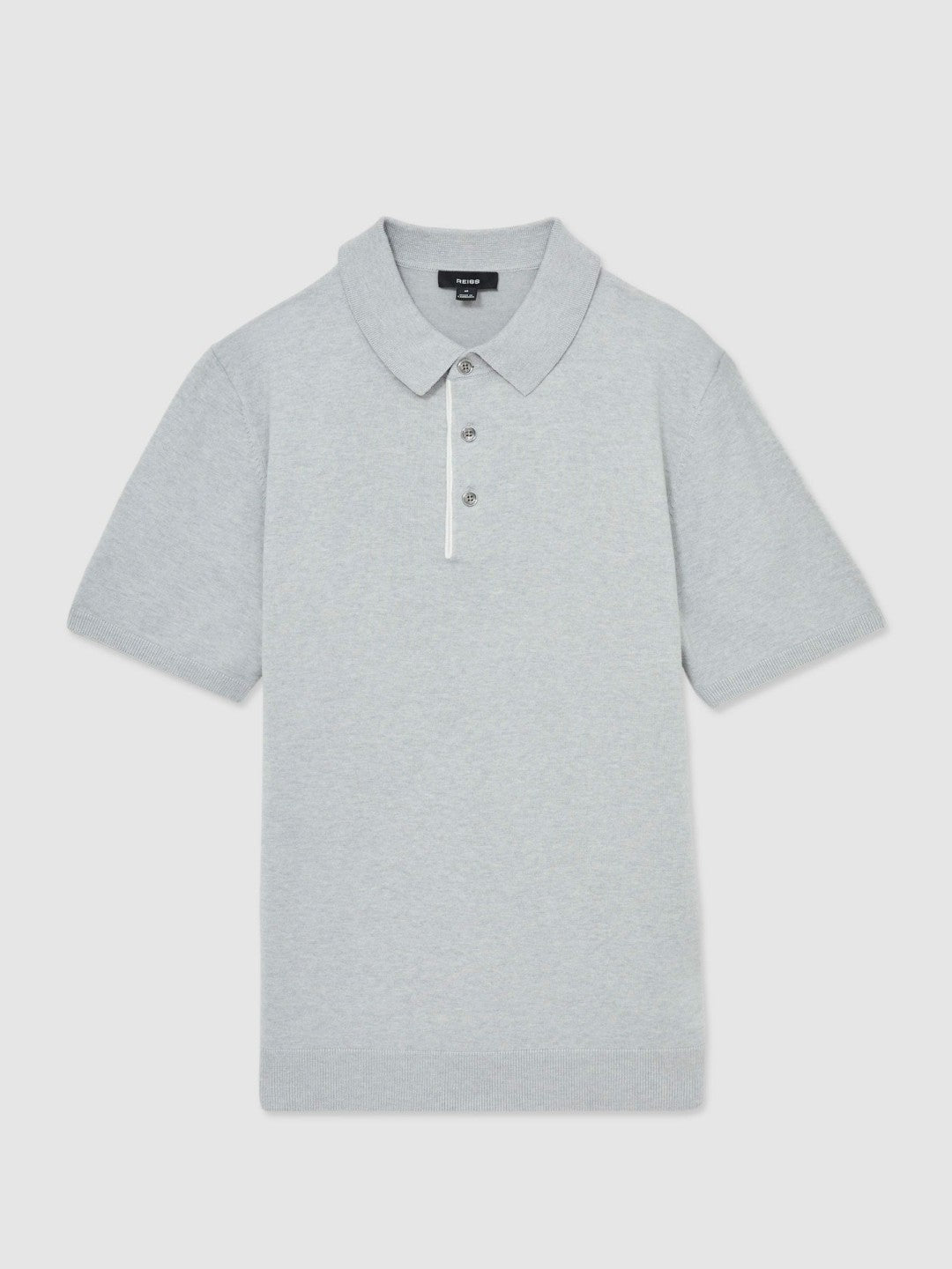Contrast-Placket Polo Shirt With Cotton Washed Sage Green | Men
