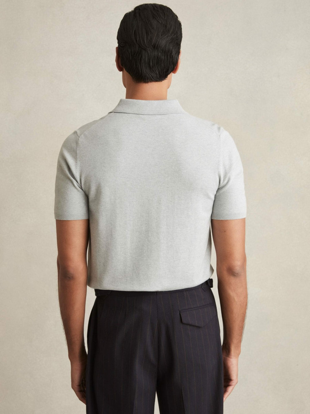 Contrast-Placket Polo Shirt With Cotton Washed Sage Green | Men