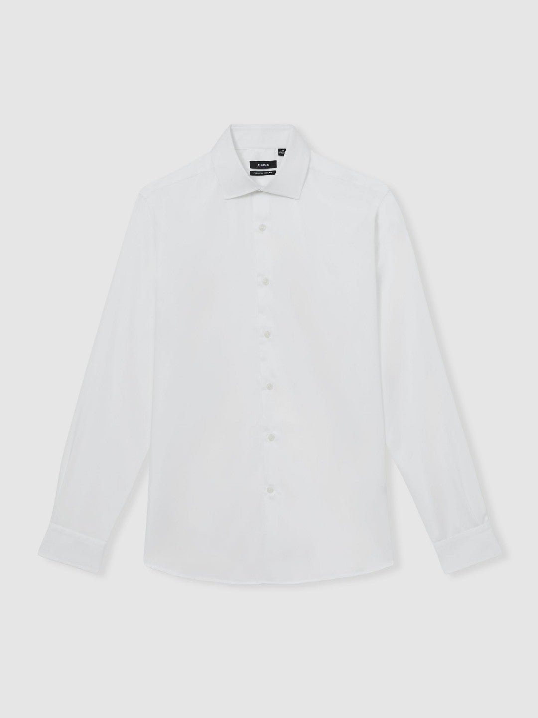 Regular Fit Cotton Sateen Shirt White | Men