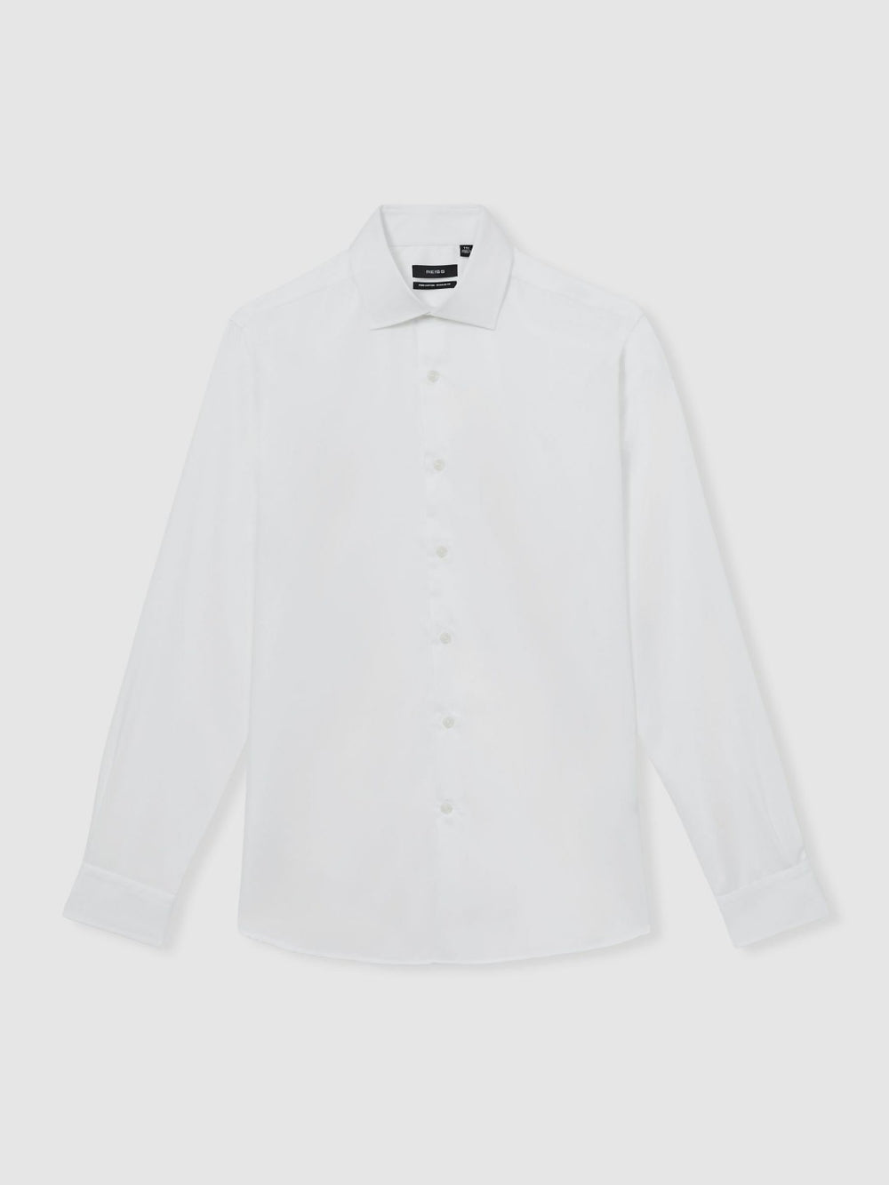Regular Fit Cotton Sateen Shirt White | Men