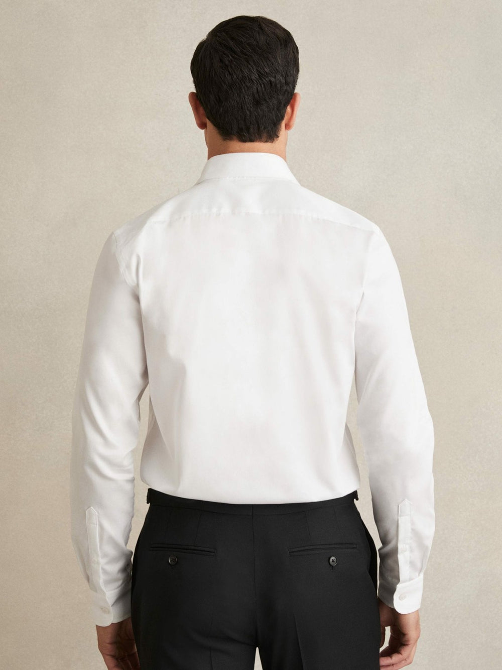 Regular Fit Cotton Sateen Shirt White | Men