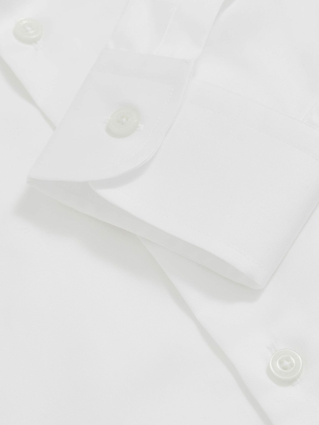 Regular Fit Cotton Sateen Shirt White | Men