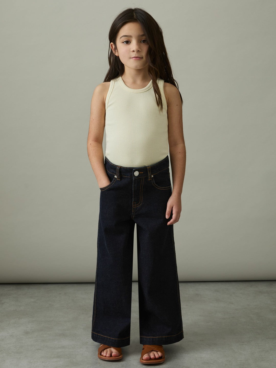 9-13 yrs Wide-Leg Jeans Indigo | Children & Baby