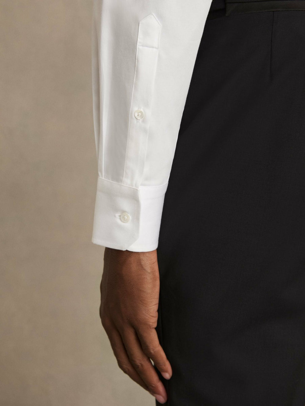 Regular Fit Cotton Dinner Shirt White | Men