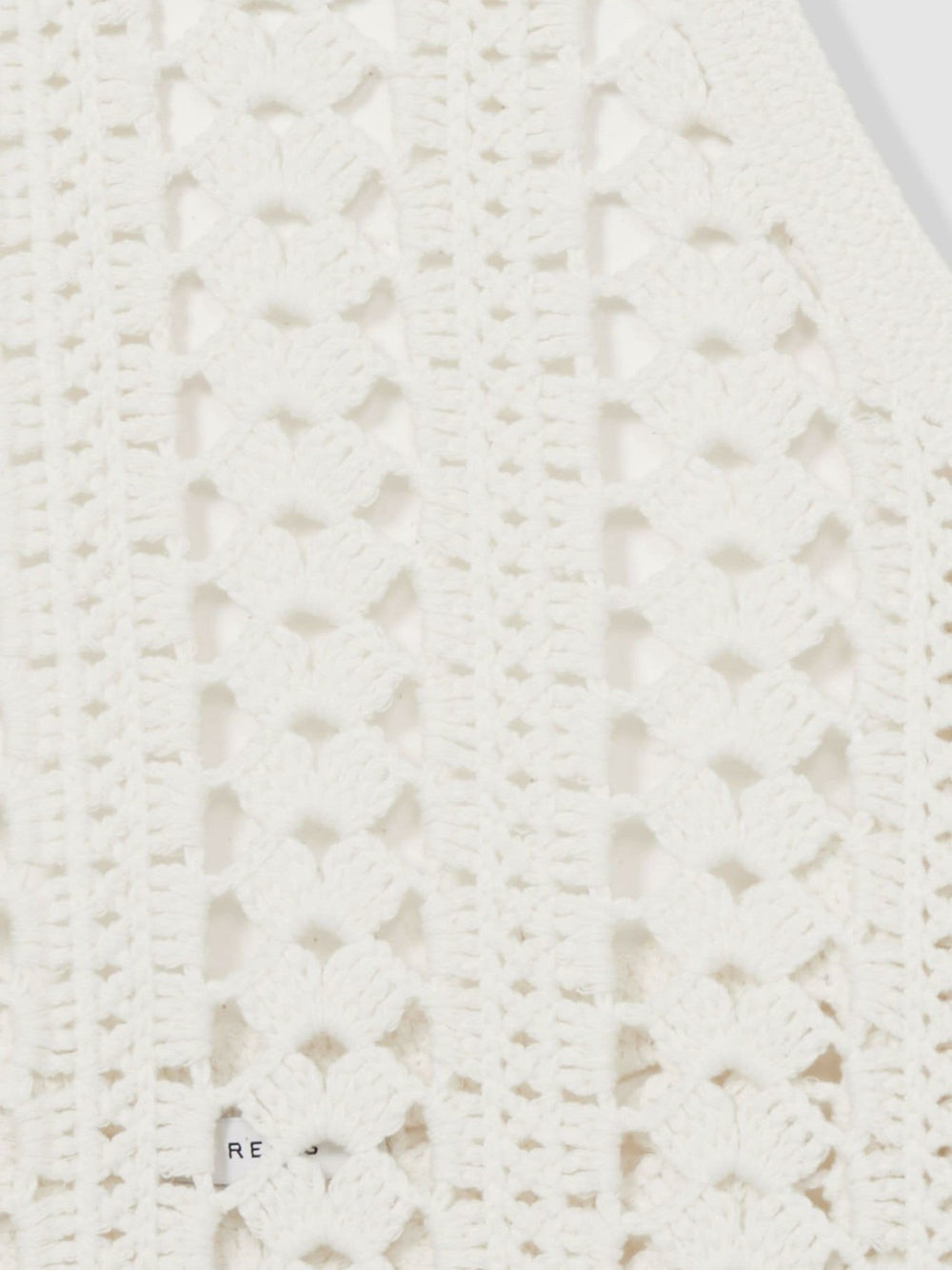 Cotton Crochet Halterneck Vest Top White | Women
