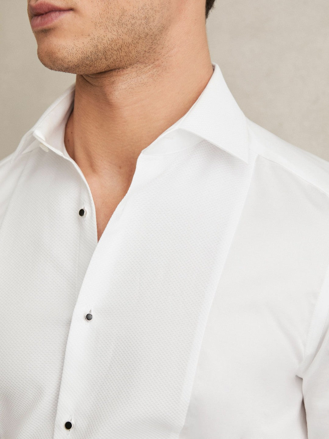 Slim Fit Cotton Dinner Shirt White | Men