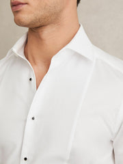 Slim Fit Cotton Dinner Shirt White | Men