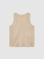 Silk-Front Cami Top Neutral | Women