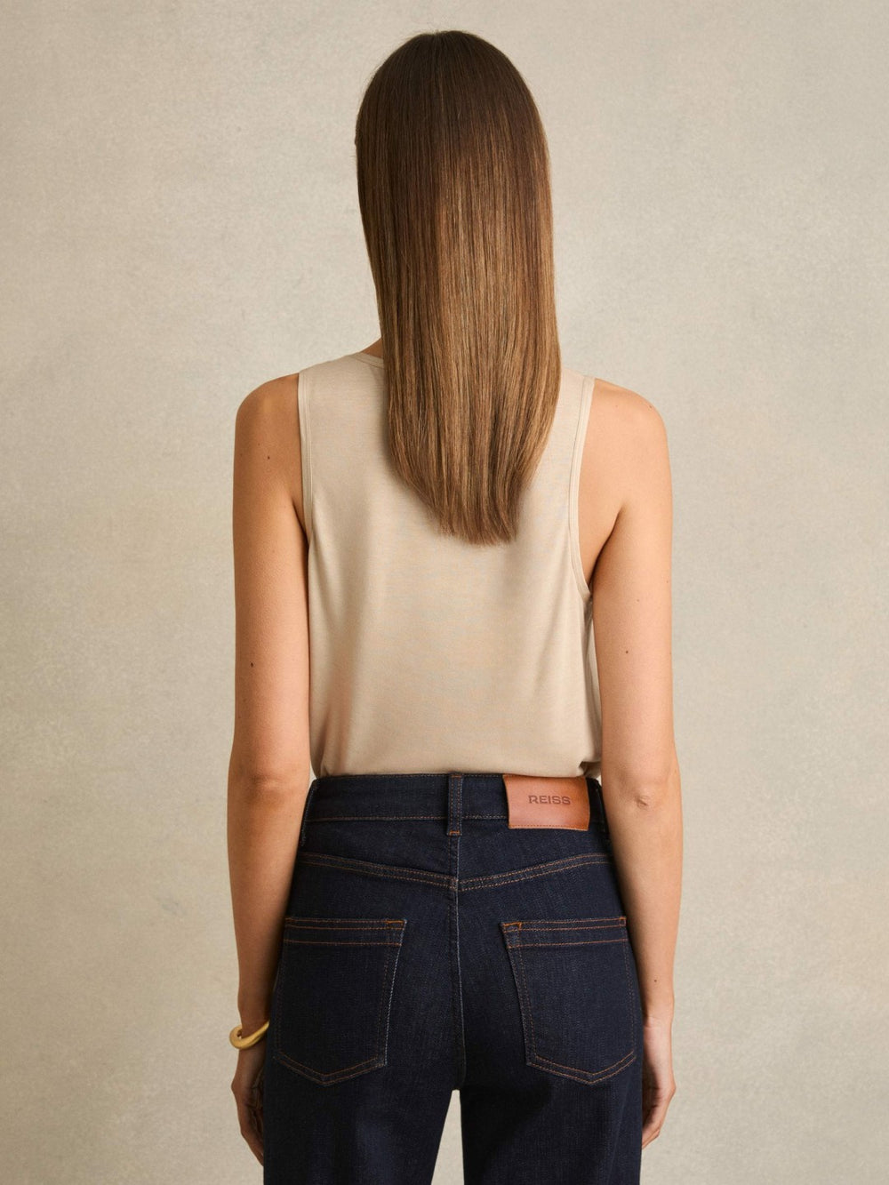 Silk-Front Cami Top Neutral | Women