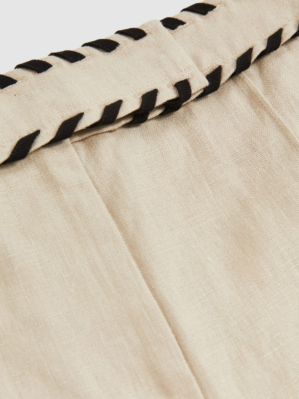 Linen Whipstitch Shorts Neutral | Women