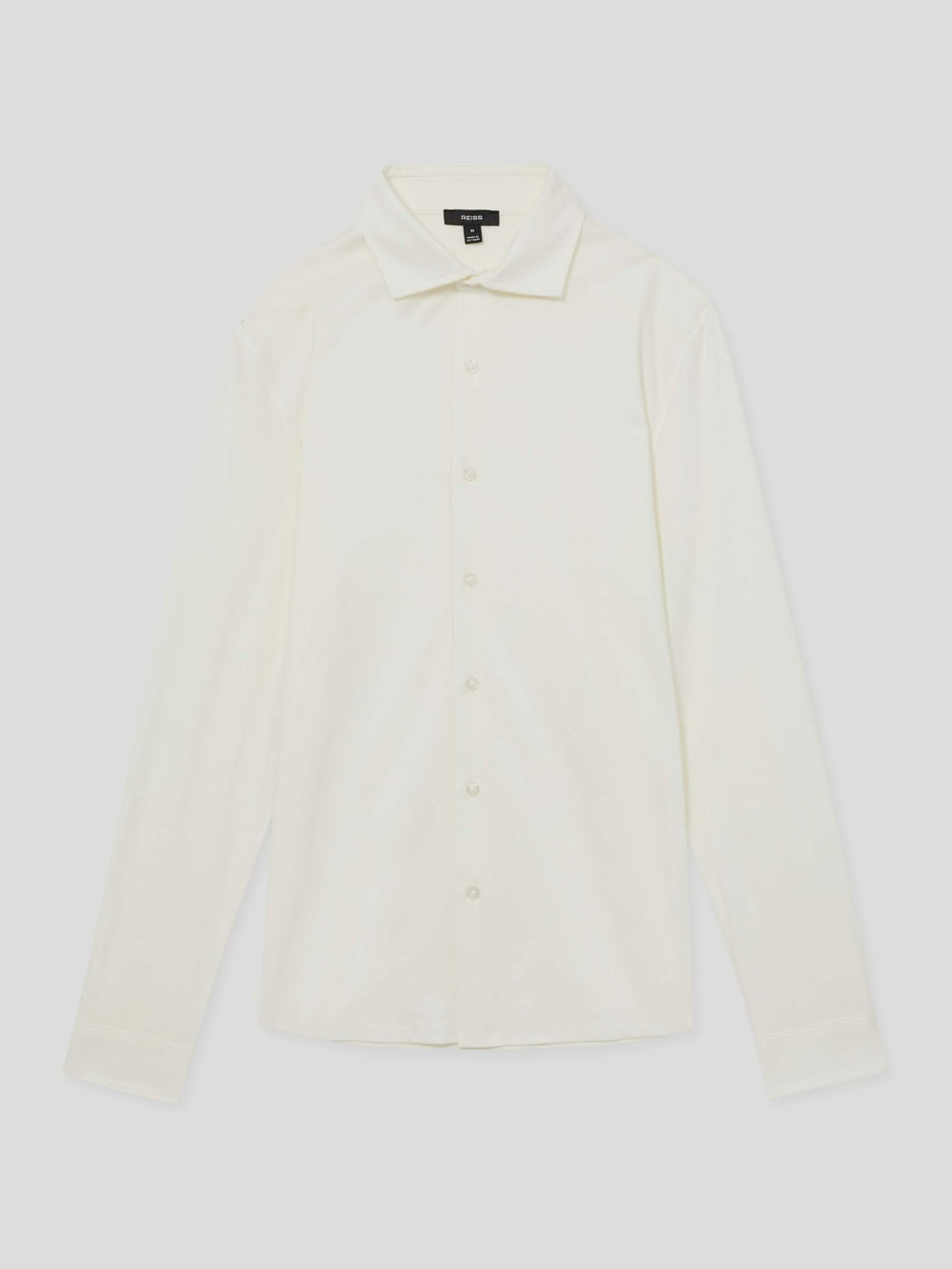 Cotton-Jersey Button-Through Shirt Ecru | Men