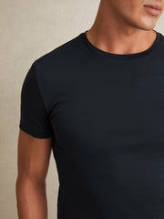 Cotton Sports-Fit T-Shirt Navy | Men