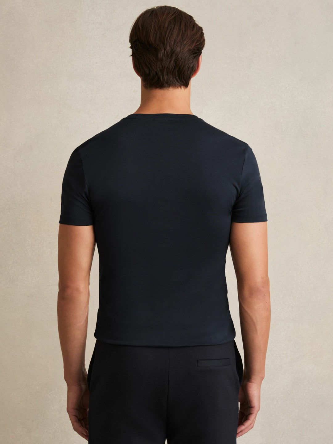 Cotton Sports-Fit T-Shirt Navy | Men