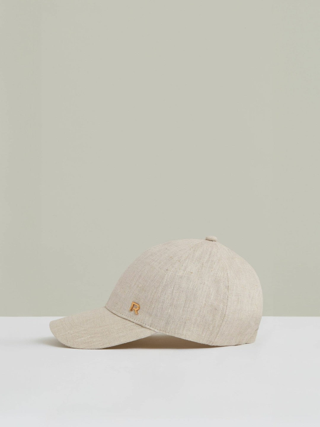 Linen Logo Baseball Cap Neutral | Women