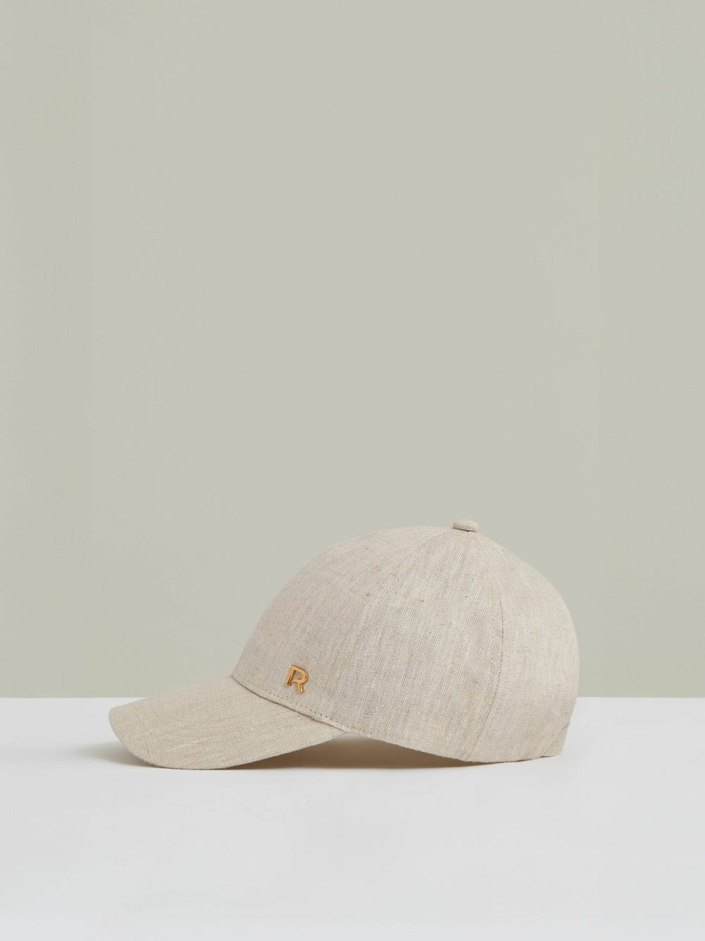 Linen Logo Baseball Cap Neutral | Women