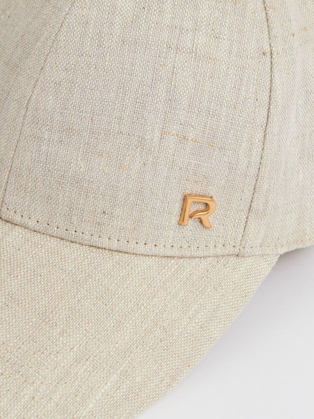 Linen Logo Baseball Cap Neutral | Women