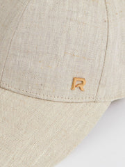 Linen Logo Baseball Cap Neutral | Women