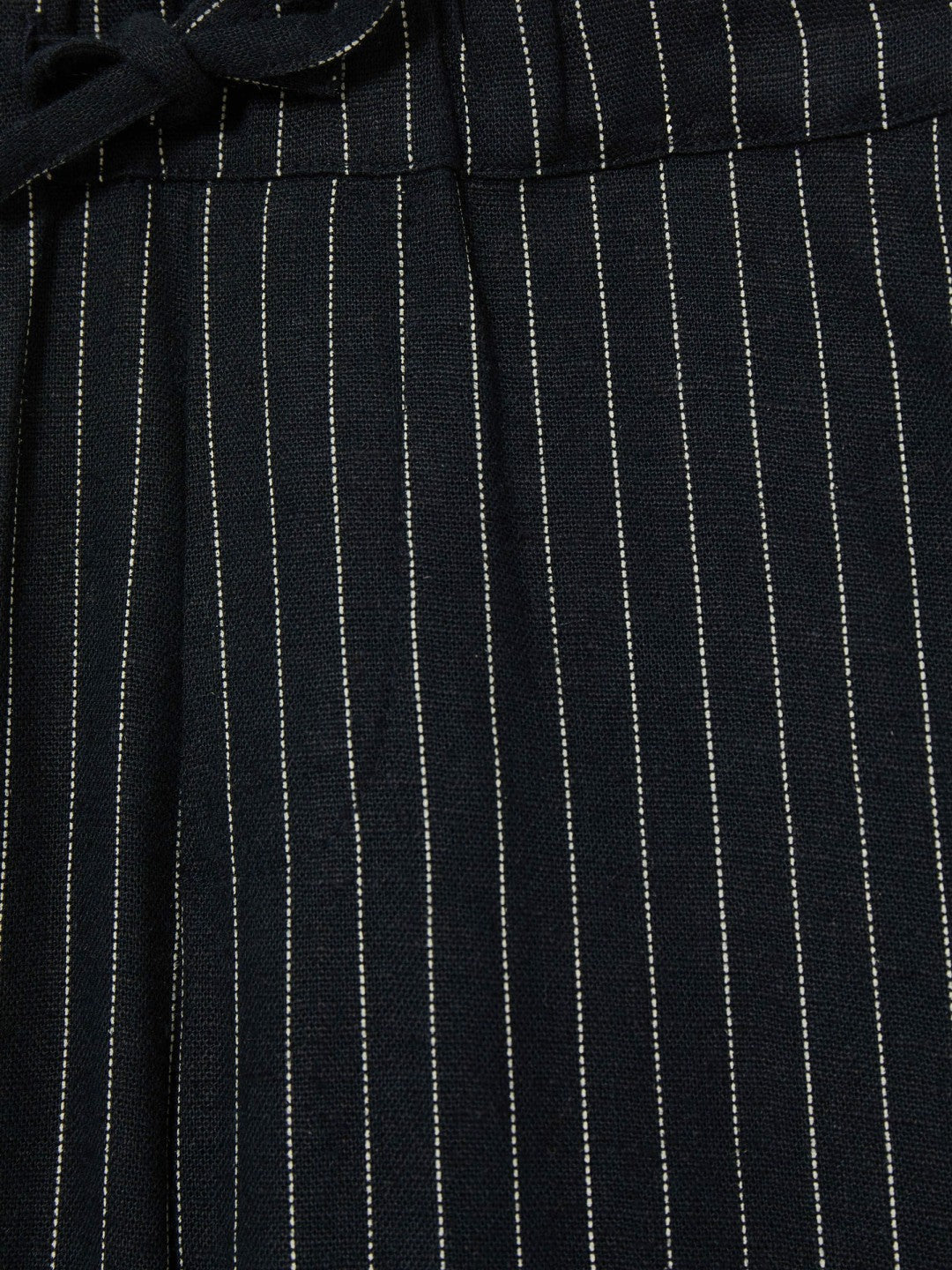 Linen-Blend Drawstring Trousers Navy Stripe | Children & Baby