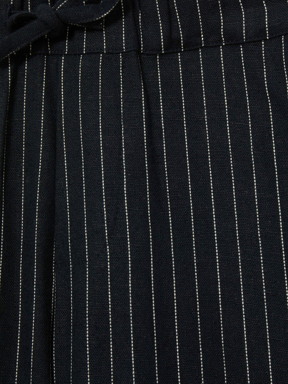 Linen-Blend Drawstring Trousers Navy Stripe | Children & Baby