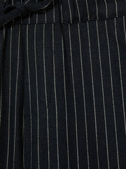 Linen-Blend Drawstring Trousers Navy Stripe | Children & Baby