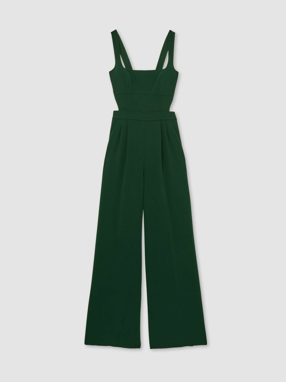 Wide-Leg Cut-Out Jumpsuit Green | Women