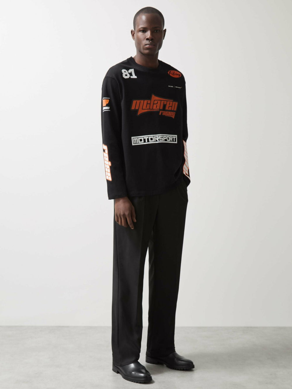 McLaren F1 Team Cotton Logo T-Shirt Unisex Fit Black | Men