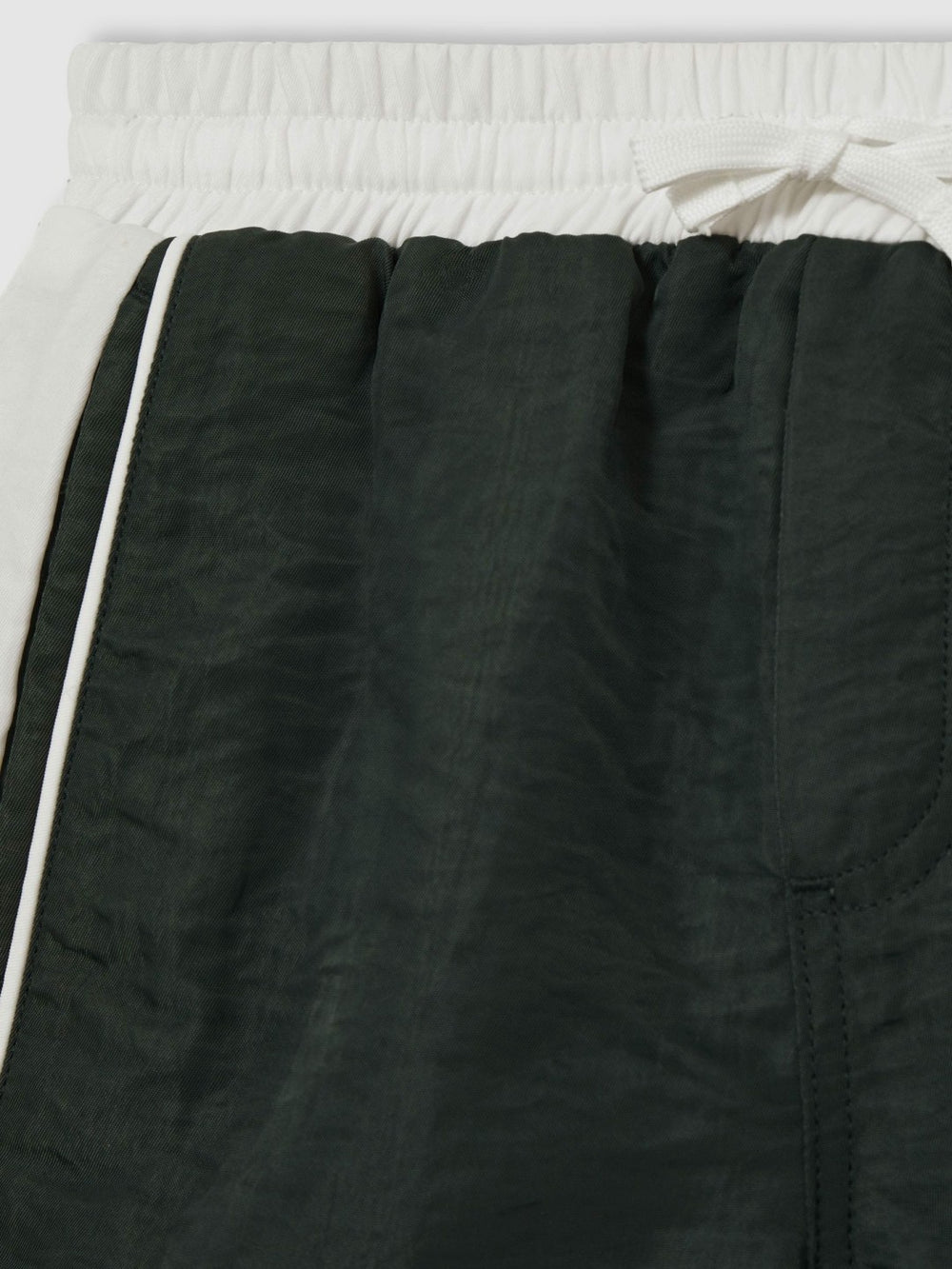 9-13 yrs Colour-Block Piped Swim Shorts Green/White | Children & Baby