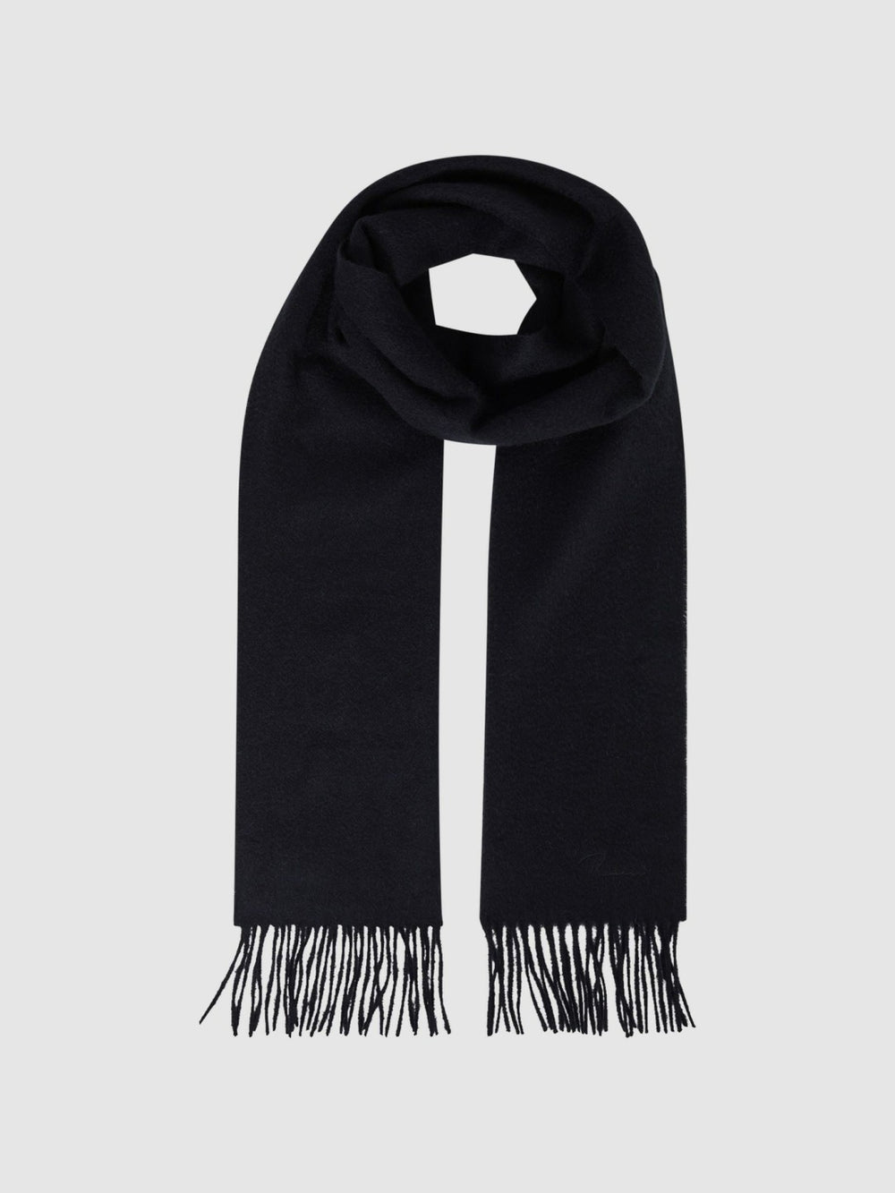 Wool and Cashmere Scarf Navy | Men