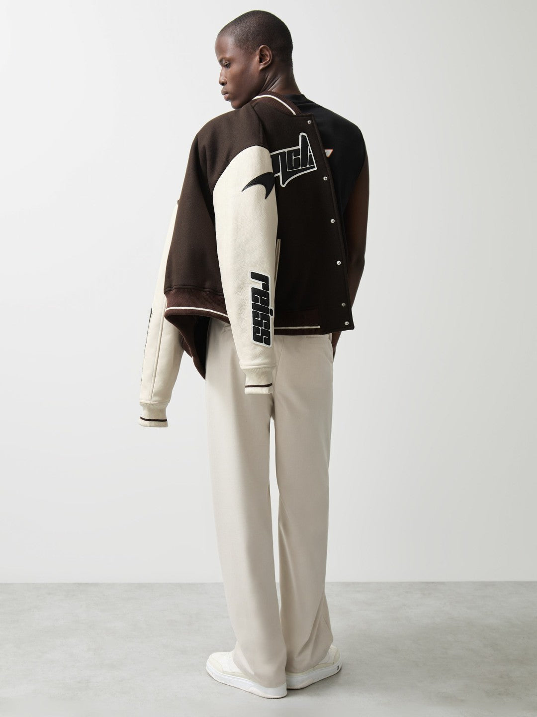 McLaren F1 Team Bomber Jacket Brown/Ivory/White | Men
