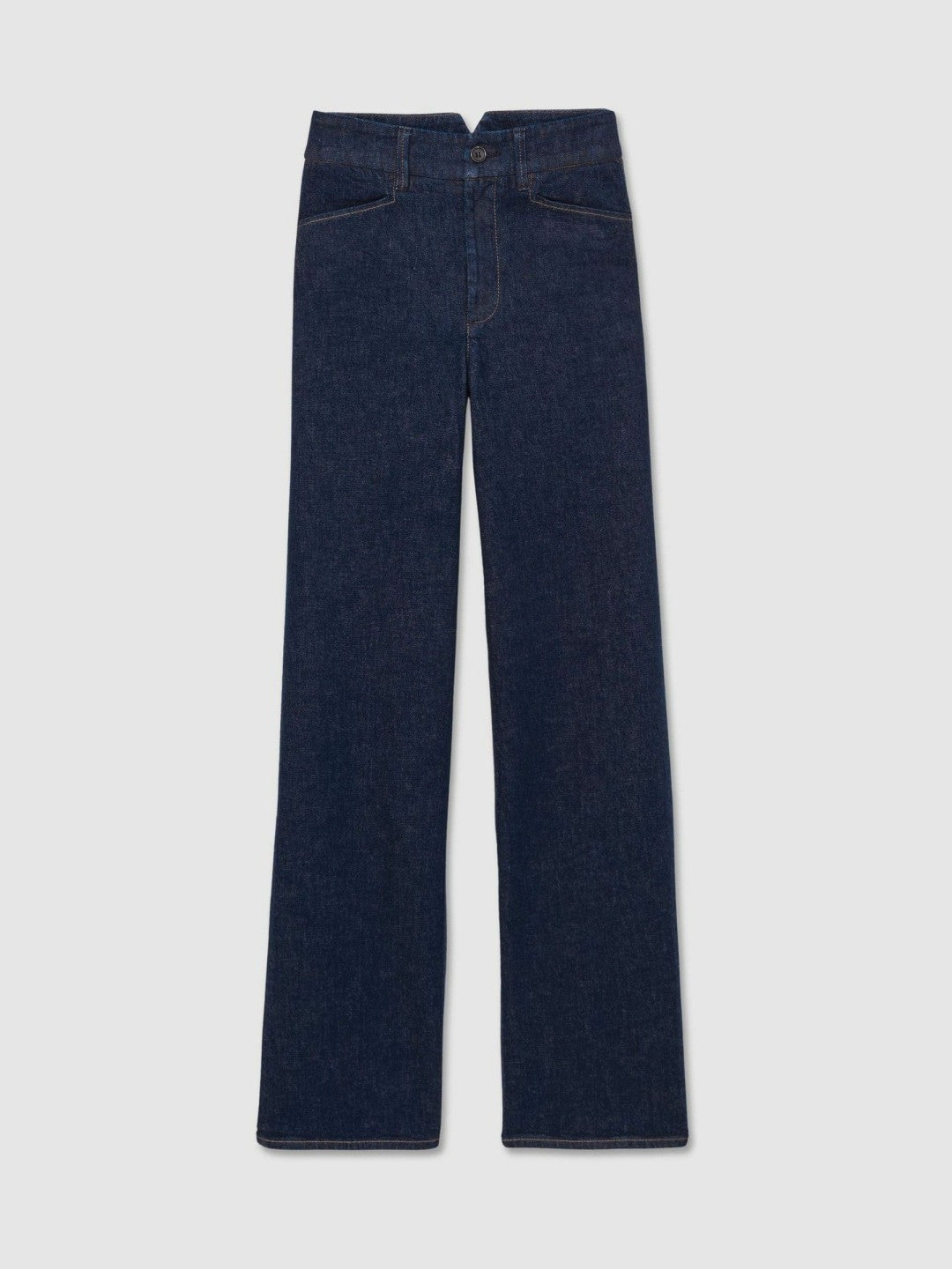 Paige High Rise Wide Leg Jeans Edinburgh Dark Blue | Women