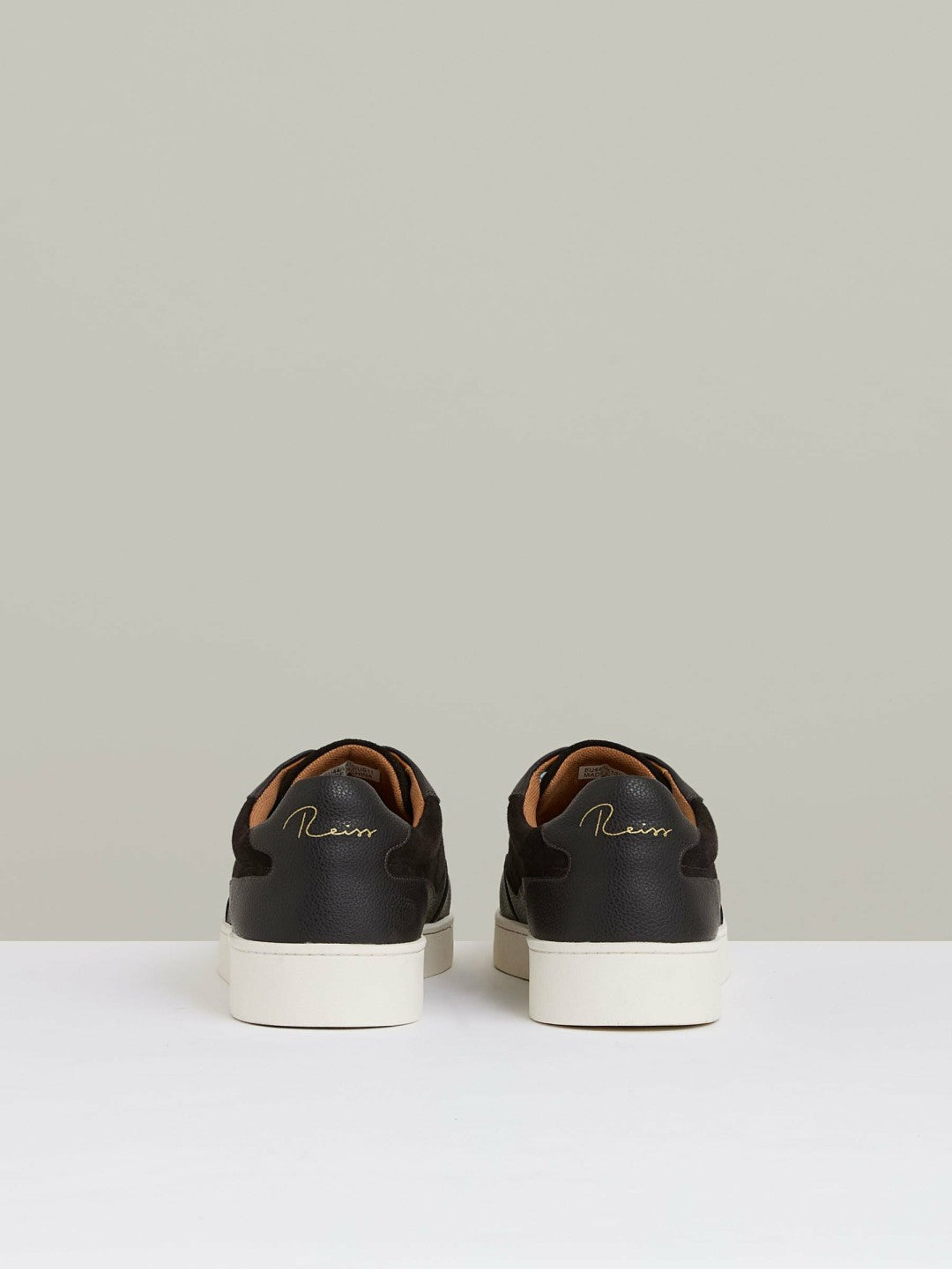 Leather Elasticated-Lace Trainers Espresso Brown | Men