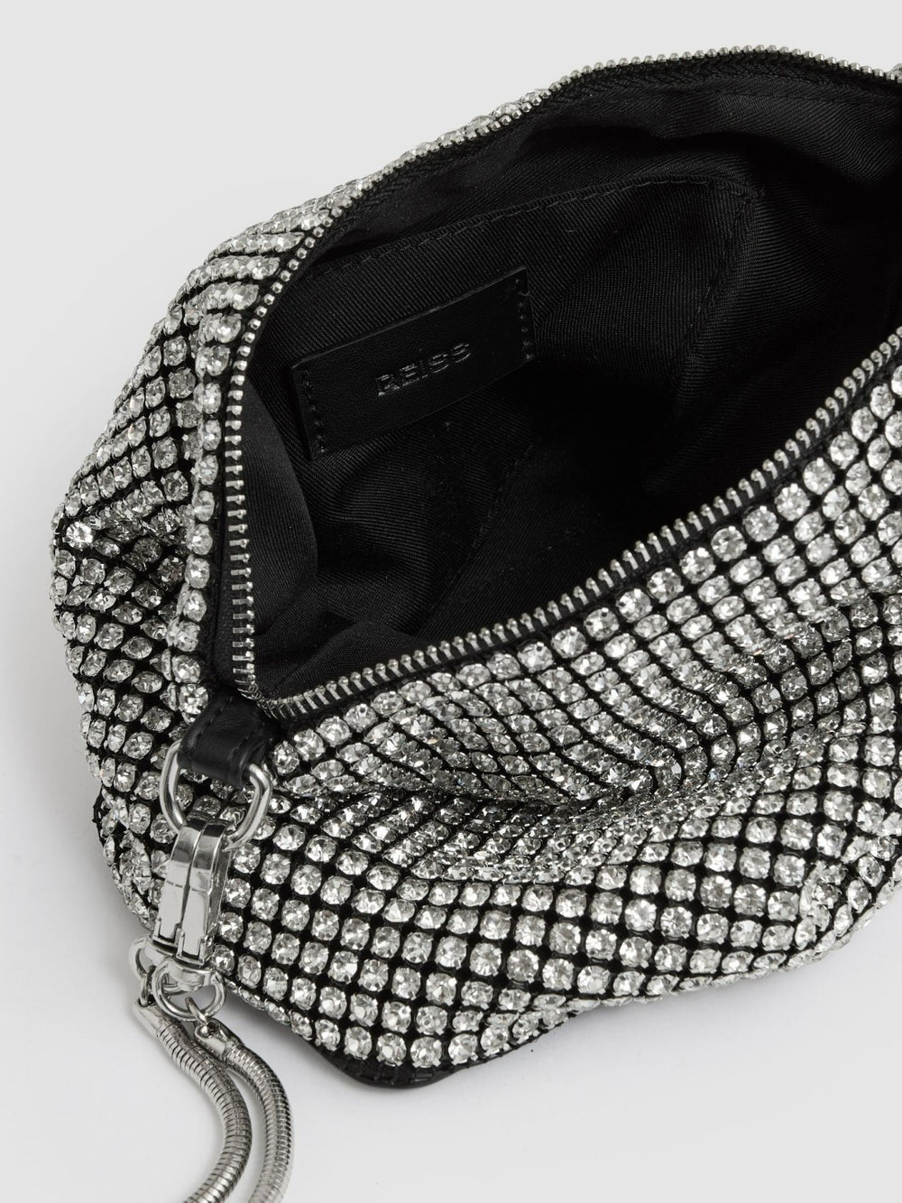 Crystal Bracelet Pouch Bag Silver | Women