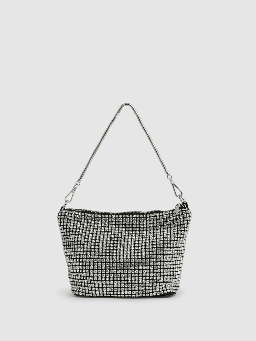 Crystal Bracelet Pouch Bag Silver | Women
