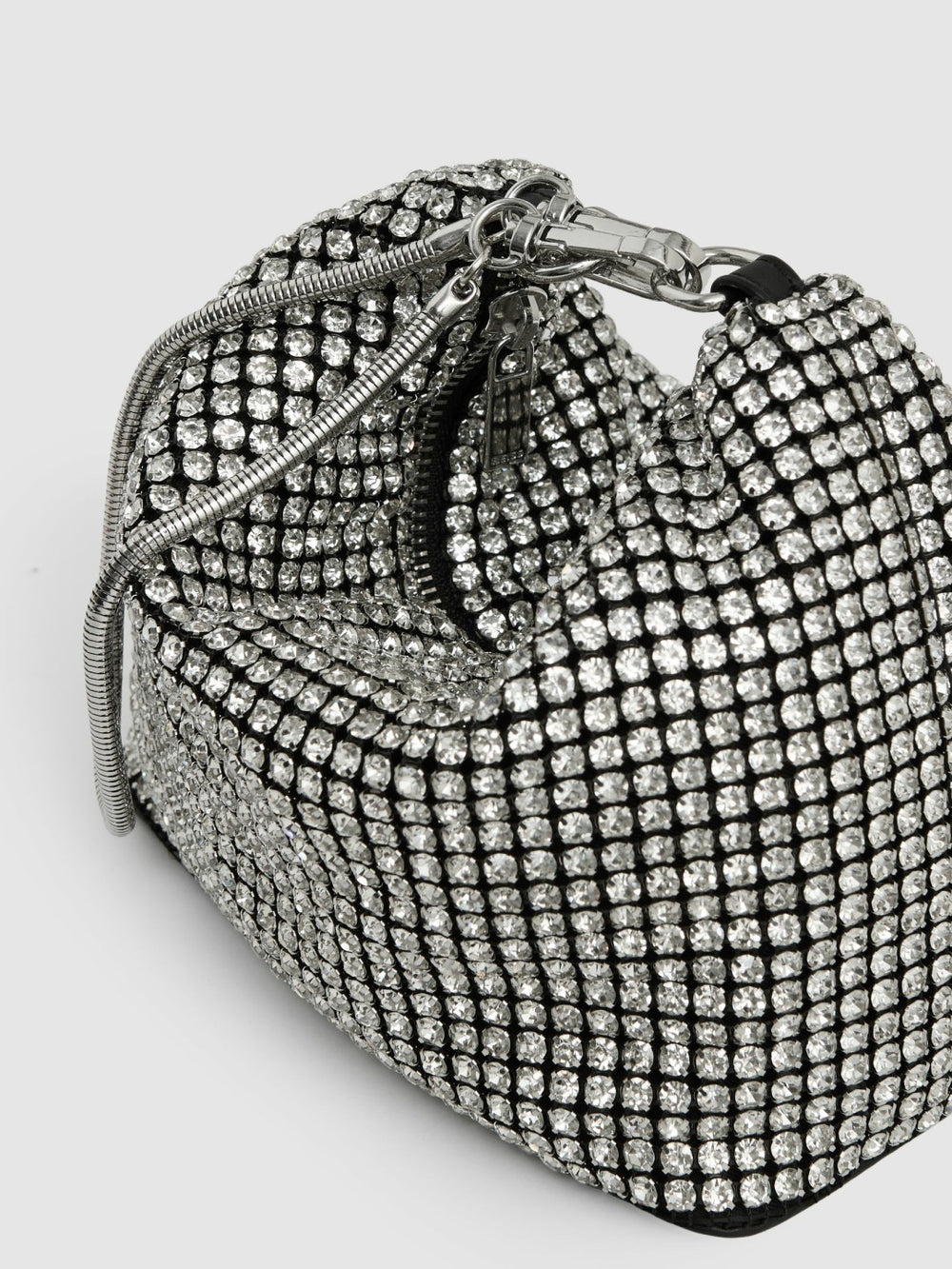 Crystal Bracelet Pouch Bag Silver | Women