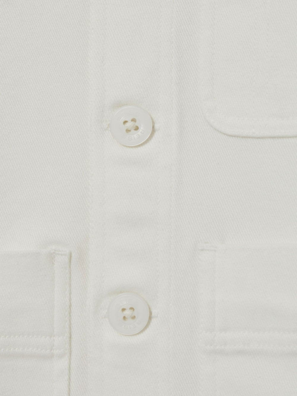 Cotton-Blend Work Jacket Off White | Children & Baby