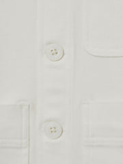 Cotton-Blend Work Jacket Off White | Children & Baby