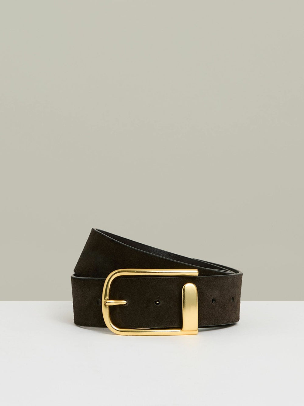 Leather Half Keeper Belt Chocolate | Women