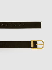 Leather Half Keeper Belt Chocolate | Women