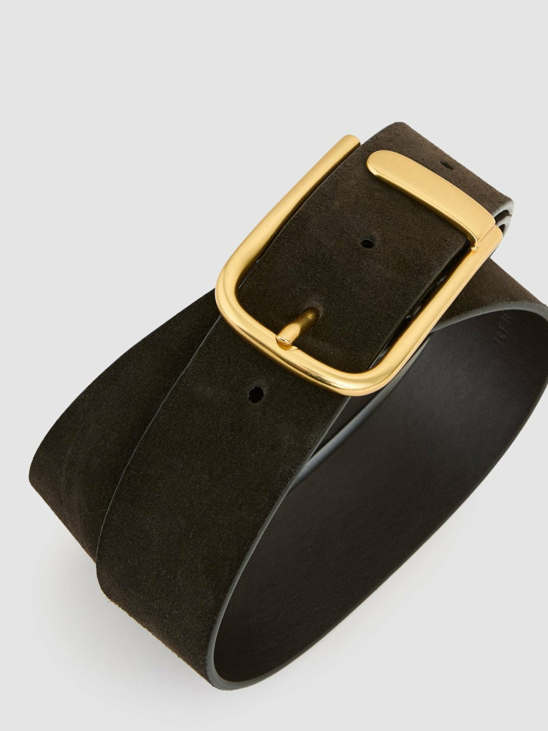Leather Half Keeper Belt Chocolate | Women