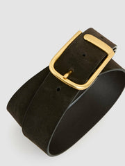 Leather Half Keeper Belt Chocolate | Women