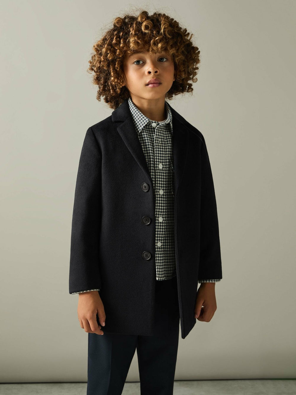 3-9 yrs Single Breasted Overcoat Navy | Children & Baby