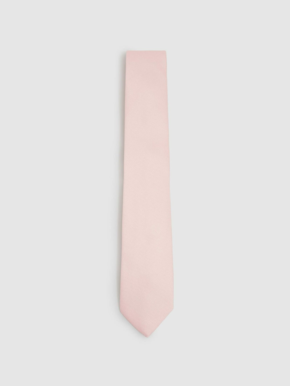 Textured Silk Blend Tie Light Pink | Men