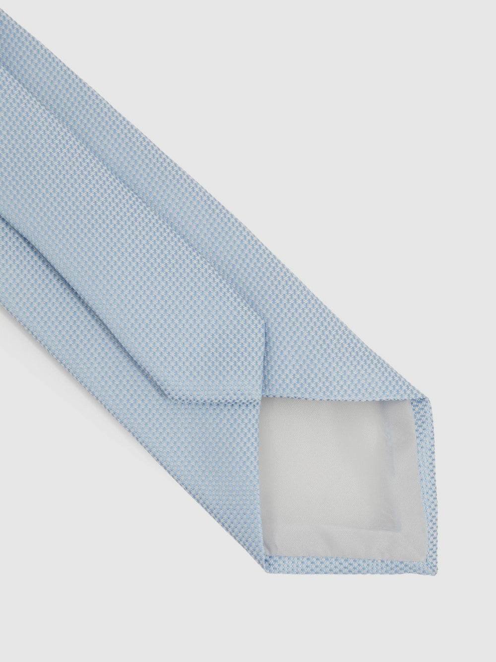 Textured Silk Blend Tie Light Blue | Men