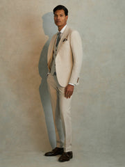 Slim Fit Single Breasted Waistcoat Stone | Men