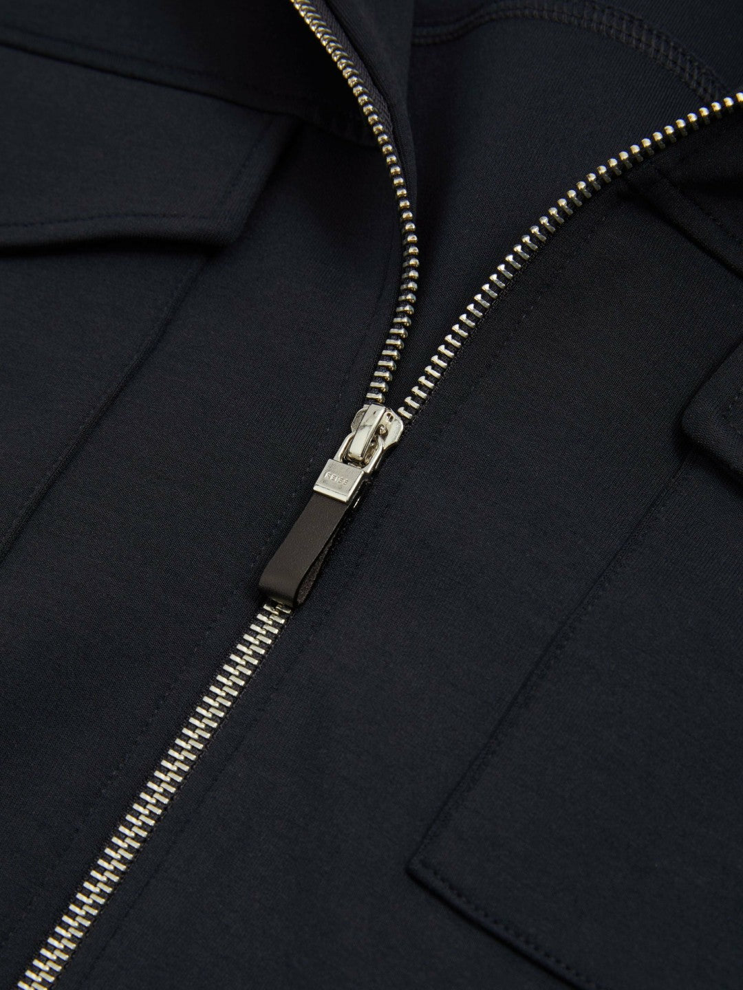 Interlock Jersey Zip-Through Jacket Navy Blue | Men